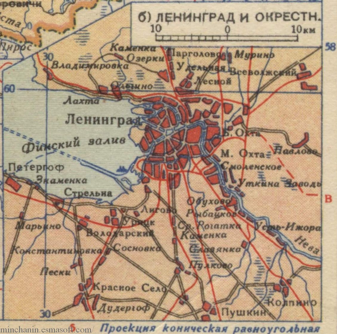 Карта ленинграда в 1940 году